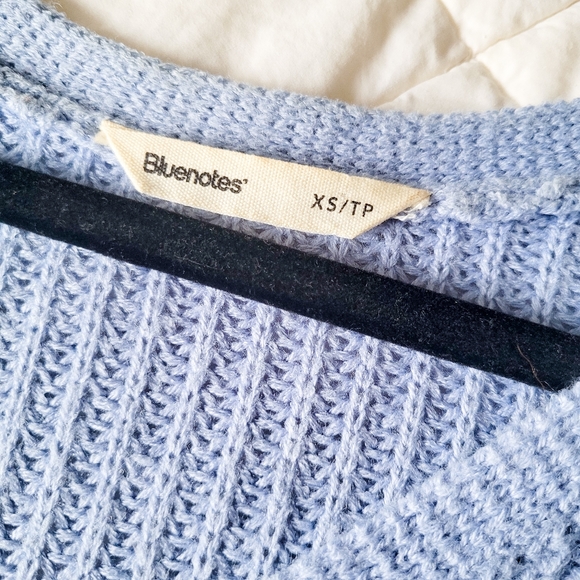 2/$8: Blue Knit Cropped Sweater - Picture 4 of 5